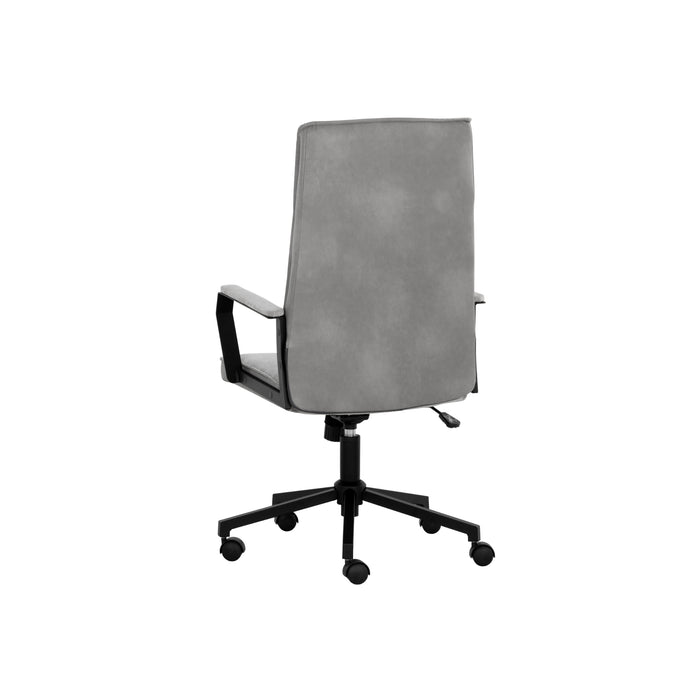 Sunpan Swanson Grey Fabric Adjustable Swivel Office Chair