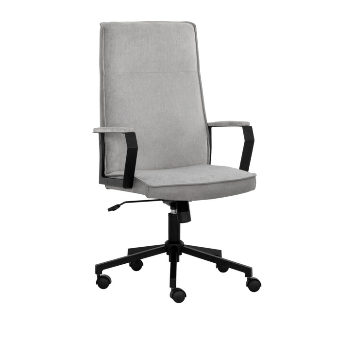 Sunpan Swanson Grey Fabric Adjustable Swivel Office Chair