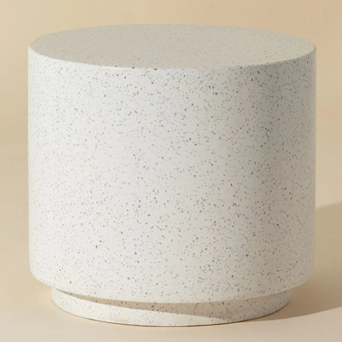 Sanpun Rubin Indoor and Outdoor Round Concrete End Table