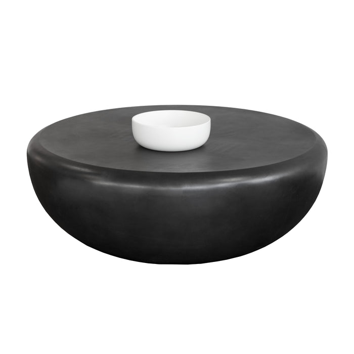 Sunpan Iolite Indoor and Outdoor Round Solid Concrete Coffee Table