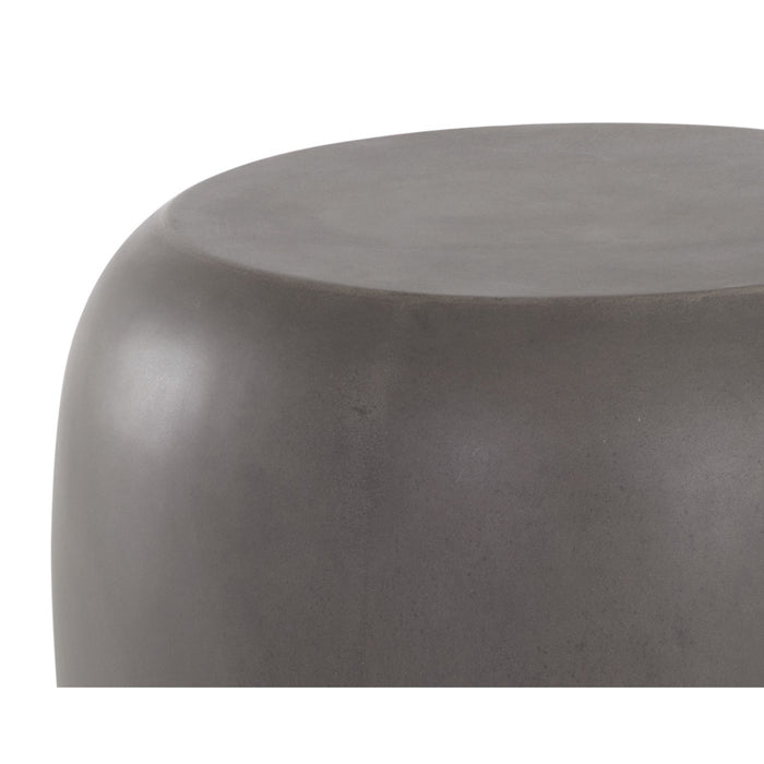 Sunpan Iolite Indoor and Outdoor Round Concrete End Table