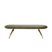 Sunpan Elowen Bergen Olive Polyester Fabric Bench