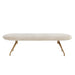 Sunpan Elowen Bergen Olive Polyester Fabric Bench