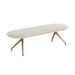 Sunpan Elowen Bergen Olive Polyester Fabric Bench