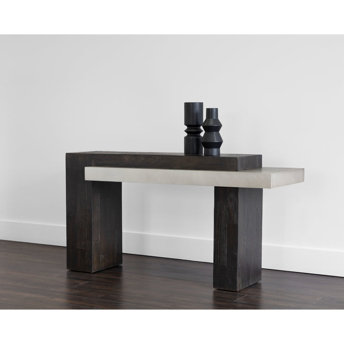 Sunpan Herriot Indoor and Outdoor Concrete Console Table