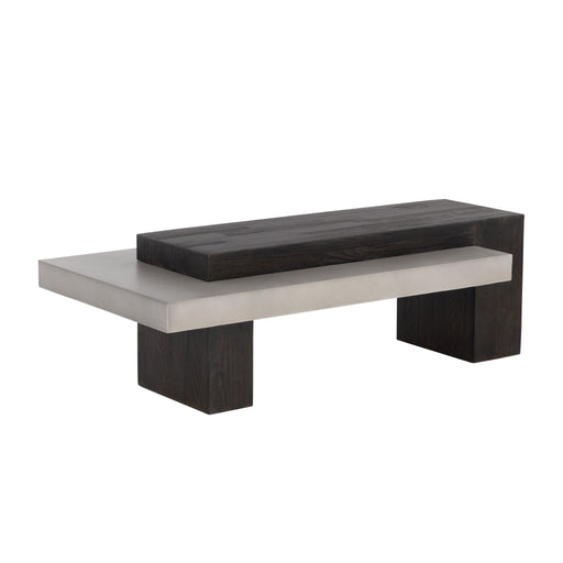 Sunpan Herriot Indoor and Outdoor Wood Base Coffee Table