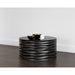 Sunpan Corey Indoor and Outdoor Round Black Concrete Coffee Table