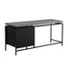 Sunpan Norwood Grey Concrete Top Wood Base Desk 