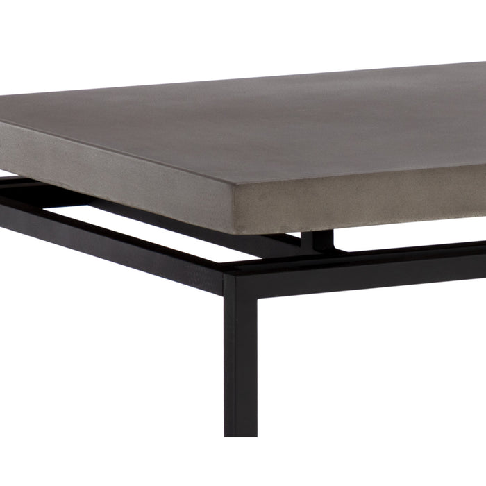 Sunpan Norwood Grey Concrete Top Wood Base Desk 