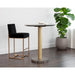 Sunpan Artezia Monaco Bronze Brown Modern Marble Bar Table