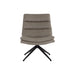 Sunpan Keller Leather Modern  Swivel Lounge Chair
