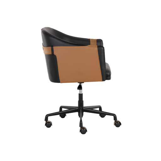 Sunpan Carter Faux Leather Swivel Office Chair