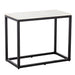 Sunpan Ellery Rectangular White Marble Top Side Table 