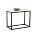 Sunpan Ellery Rectangular White Marble Top Side Table 