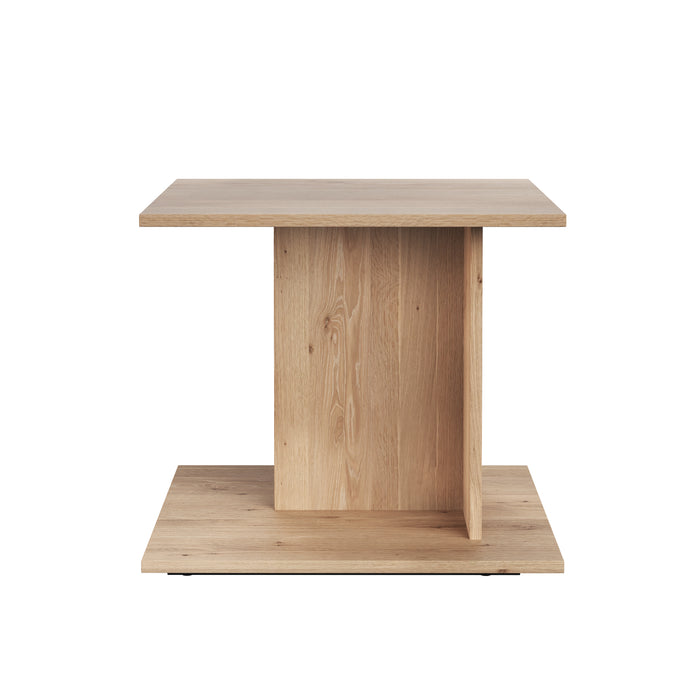 Sunpan Madsen Sustainable Rectangular Oak Wood Side Table 