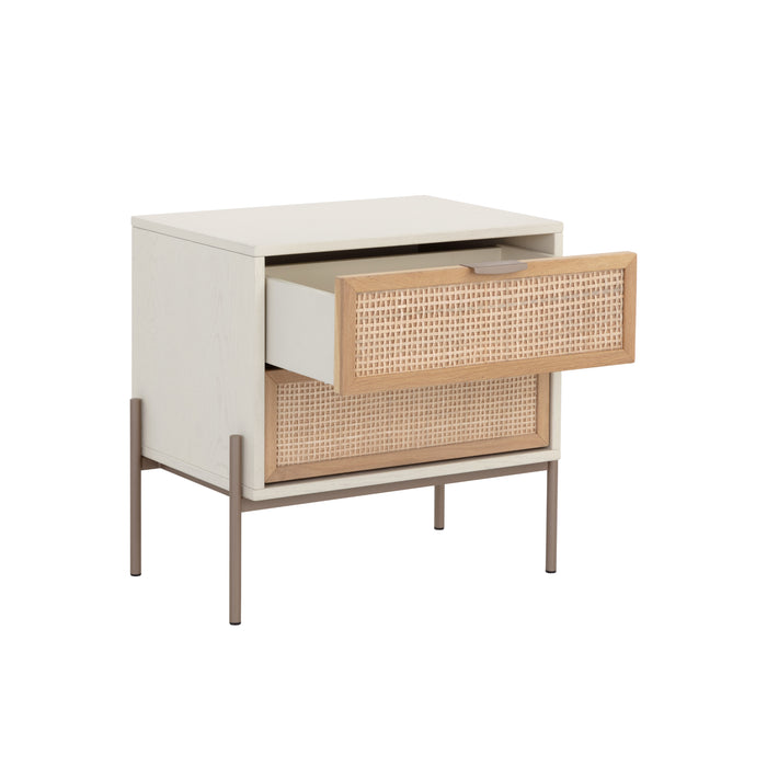 Sunpan Avida Sustainable Rectangular Oak Wood Nightstand