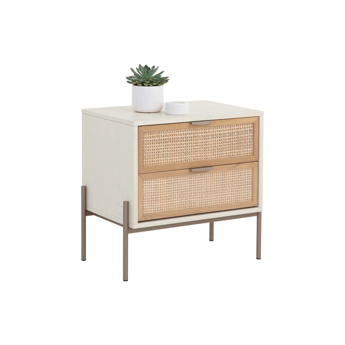 Sunpan Avida Sustainable Rectangular Oak Wood Nightstand