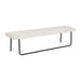 Sunpan Casimir Chacha Cream Polyester Fabric Bench