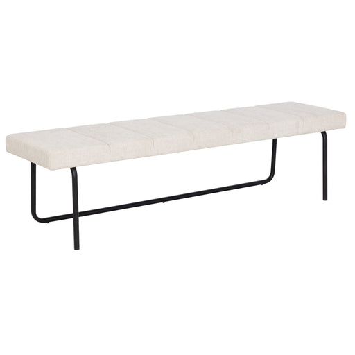 Sunpan Casimir Chacha Cream Polyester Fabric Bench