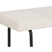 Sunpan Casimir Chacha Cream Polyester Fabric Bench