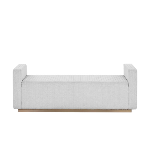 Sunpan Odette Ernst Silverstone Gold Metal Base Bench