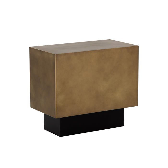 Sunpan Blakely Rectangular Powder Coated Iron Side Table