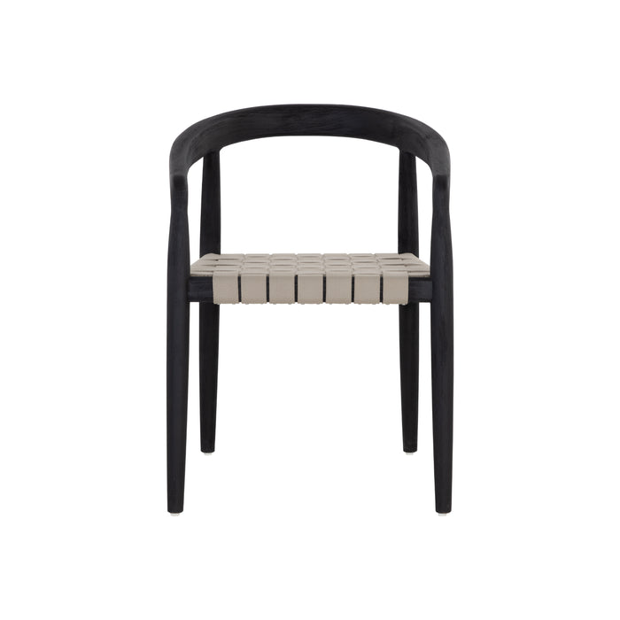 Sunpan Modern Cayman Outdoor Wood Dining Armchair