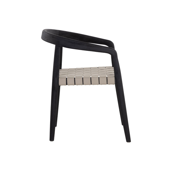 Sunpan Modern Cayman Outdoor Wood Dining Armchair