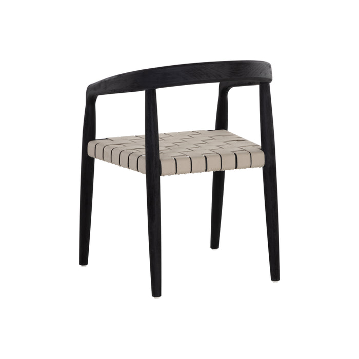 Sunpan Modern Cayman Outdoor Wood Dining Armchair