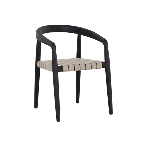 Sunpan Modern Cayman Outdoor Wood Dining Armchair