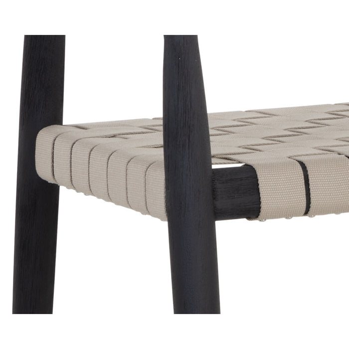 Sunpan Modern Cayman Outdoor Wood Dining Armchair