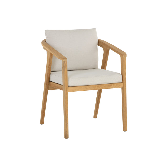 Sunpan Modern Coraline Outdoor Wood Dining Armchair