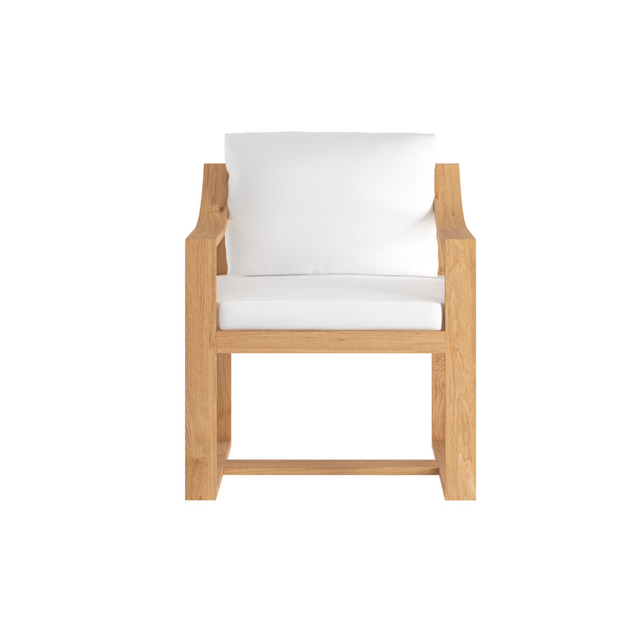 Sunpan Modern Tahiti Outdoor Wood Dining Armchair