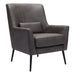 Zuo Modern Ontario Grey Accent Chair