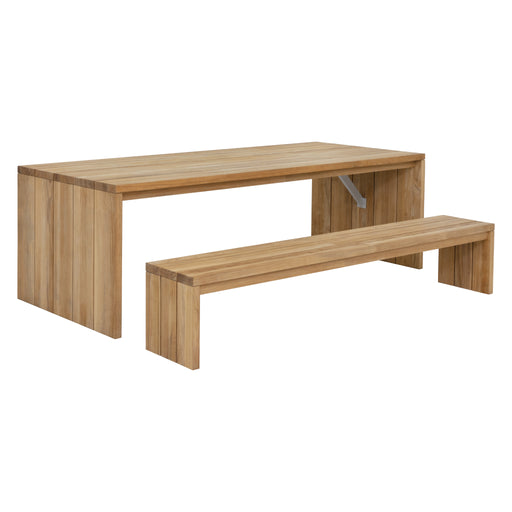 Sunpan Natural Viga Indoor and Outdoor Wood Bench