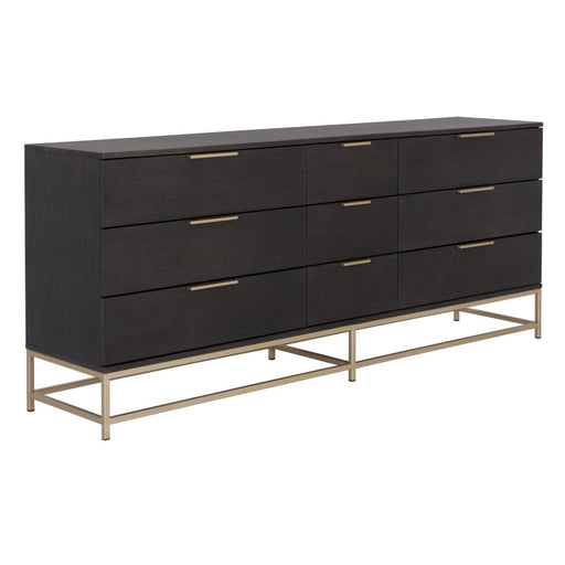 Sunpan Rebel Solid Oak Wood Wide Dresser