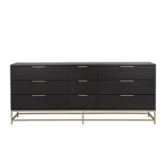 Sunpan Rebel Solid Oak Wood Wide Dresser