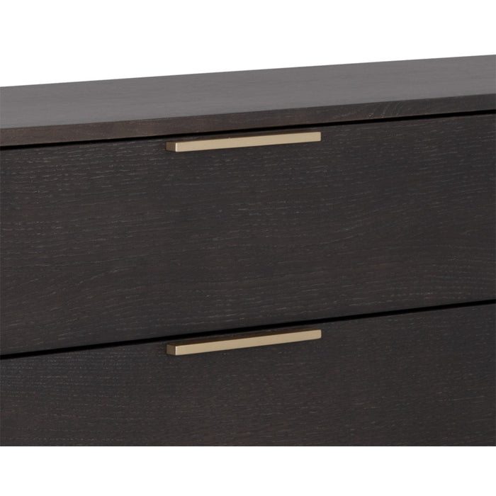 Sunpan Rebel Solid Oak Wood Wide Dresser