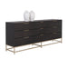 Sunpan Rebel Solid Oak Wood Wide Dresser