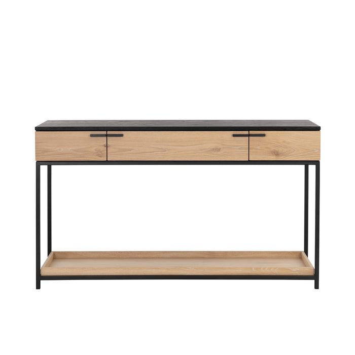 Sunpan Rosso Sustainable Solid Oak Wood Console Table 