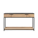 Sunpan Rosso Sustainable Solid Oak Wood Console Table 