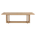 Sunpan Disera Solid Wood Rustic Trestle Rectangle Dining Table