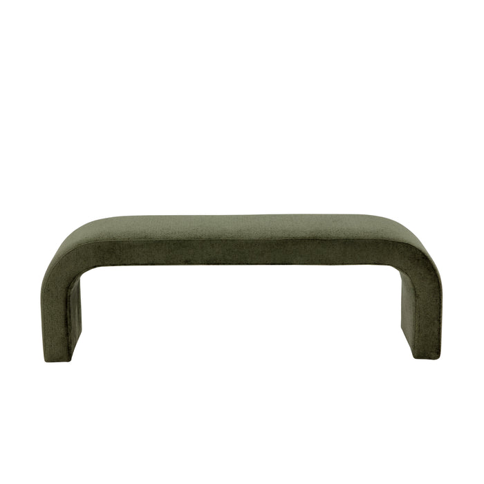 Sunpan Nahara Fully Upholstered Fabric Bench