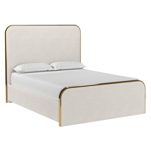 Sunpan Tometi Chacha Cream White Polyester Fabric Bed