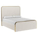 Sunpan Tometi Chacha Cream White Polyester Fabric Bed