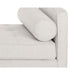 Sunpan Donnie Mina Ivory Polyester Fabric Bench 