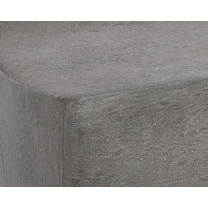 Sunpan Ledger Indoor and Outdoor Concrete Bench