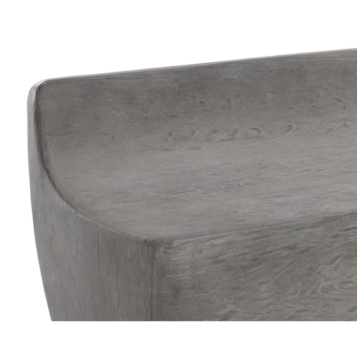 Sunpan Ledger Indoor and Outdoor Concrete Bench