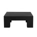 Sunpan Renley Indoor and Outdoor Black Square Concrete Coffee Table