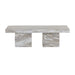 Sunpan Colohan Grey Faux Marble Look Concrete Bench